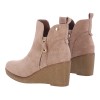 PLATO OM-2218 WOMEN'S SUEDE PLATFORM ZIP UP BOOTS PLATO OM-2218 WOMEN'S SUEDE PLATFORM ZIP UP BOOTS