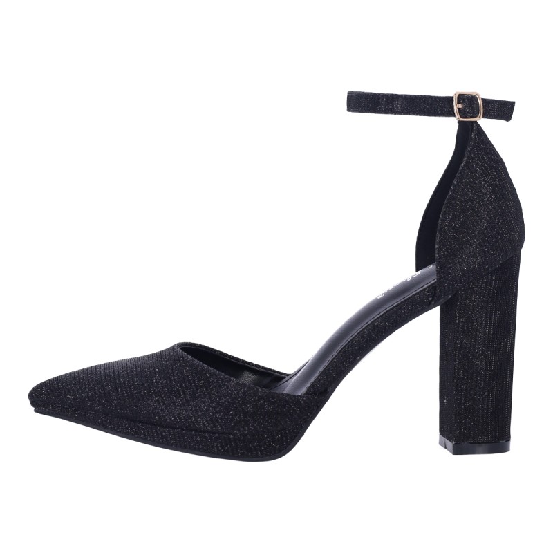Sweet Shoes Γυναικείες Γόβες με Χοντρό Τακούνι και Γκλίτερ Sweet Shoes Γυναικείες Γόβες με Χοντρό Τακούνι και Γκλίτερ