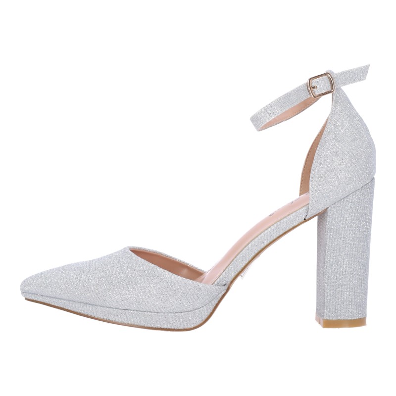 Sweet Shoes Γυναικείες Γόβες με Χοντρό Τακούνι και Γκλίτερ Sweet Shoes Γυναικείες Γόβες με Χοντρό Τακούνι και Γκλίτερ