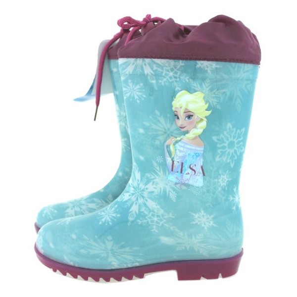 Elsa (Frozen) D61701-1 Παιδική Γαλότσα Γαλάζια