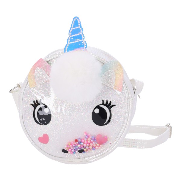 ΟΕΜ Παιδικό Τσαντάκι Χιαστί Ιριδίζον με Σχέδιο Μονόκερου