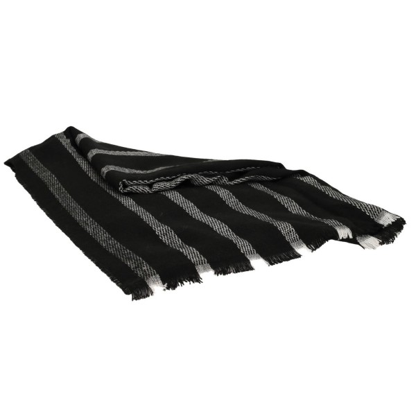 ΟΕΜ Γυναικεία Πασμίνα Σε Μαύρο-Άσπρο Χρώμα