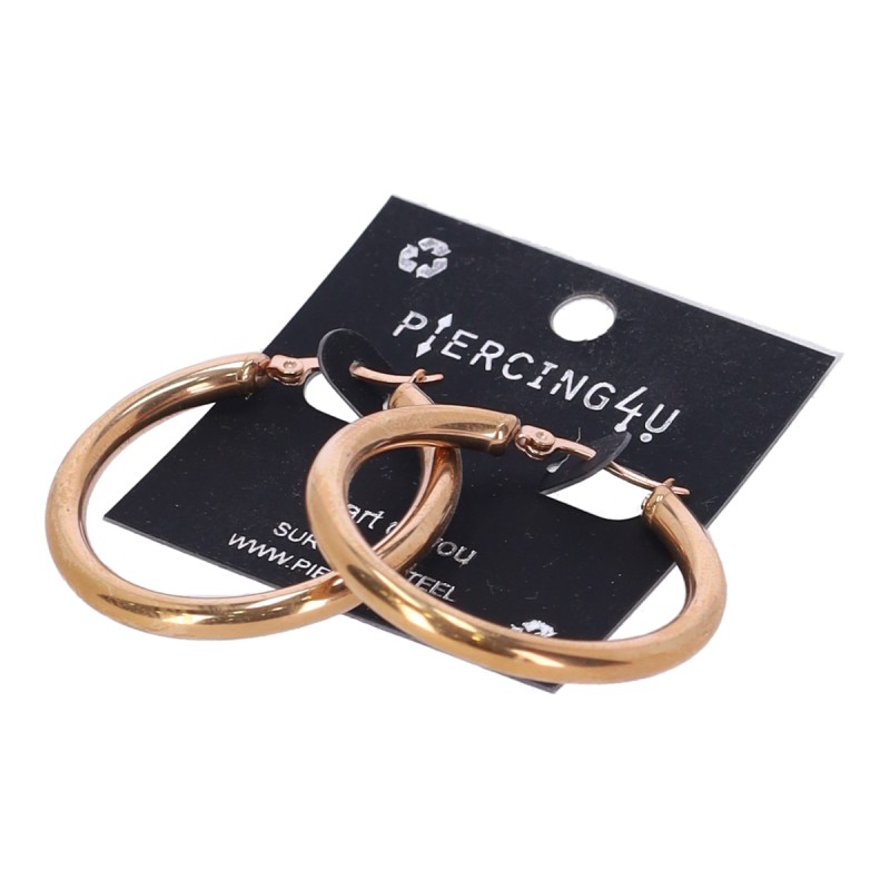 PIERCING4U HP-0499 Σκουλαρίκι Αυτιού Κρίκος από Χειρ. Ατσάλι Ροζ Χρυσό (4mm πάχος) PIERCING4U HP-0499 Σκουλαρίκι Αυτιού Κρίκος από Χειρ. Ατσάλι Ροζ Χρυσό (4mm πάχος)