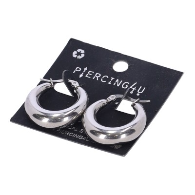 PIERCING4U HP-0849 Σκουλαρίκι Αυτιού Κρίκος από Χειρ. Ατσάλι