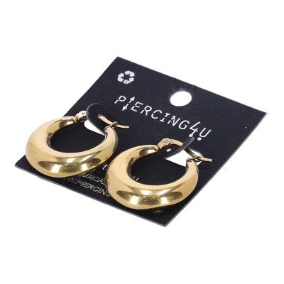 PIERCING4U HP-0849 Σκουλαρίκι Αυτιού Κρίκος από Χειρ. Ατσάλι