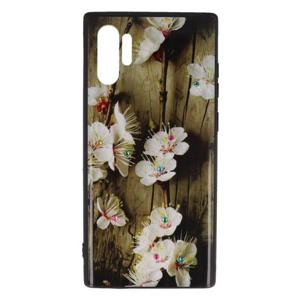 B.D.L Back Cover Θήκη Με Στρασάκια Και Σχέδιο Λουλούδια (Samsung Galaxy Note 10 Pro & Samsung Note 10 Plus)