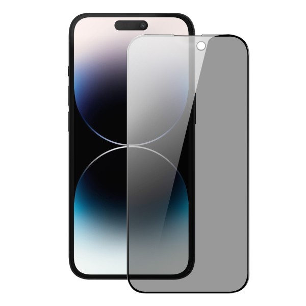 Oba Style Privacy Fullscreen Tempered Glass Μαύρο (Iphone 14 Pro)