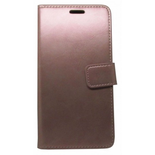 Θήκη Book Wallet Πορτοφόλι Με Μαγνητικό Κούμπωμα Ροζ Χρυσό (Samsung Galaxy A10s)