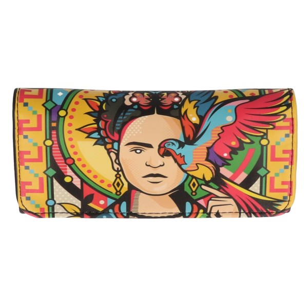 TFAR Καπνοθήκη Δερματίνη Με Μαγνητικό Κούμπωμα - Frida Kahlo