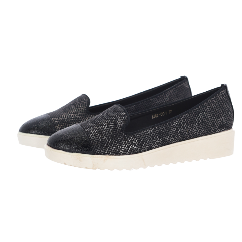 BESTELLE Γυναικεία Δερμάτινα Loafers με Snake Print