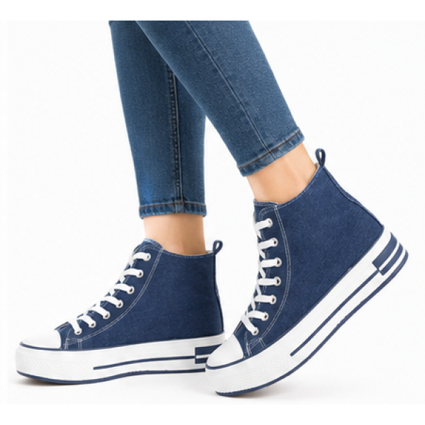 PLATO Γυναικεία Τζιν Δίπατα Sneakers