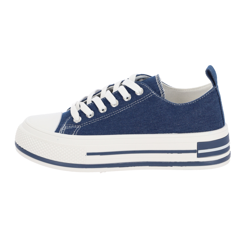 PLATO Γυναικεία Τζιν Δίπατα Sneakers PLATO Γυναικεία Τζιν Δίπατα Sneakers