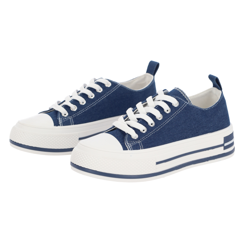 PLATO Γυναικεία Τζιν Δίπατα Sneakers PLATO Γυναικεία Τζιν Δίπατα Sneakers