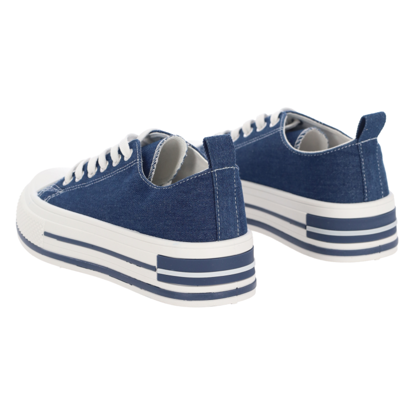 PLATO Γυναικεία Τζιν Δίπατα Sneakers PLATO Γυναικεία Τζιν Δίπατα Sneakers