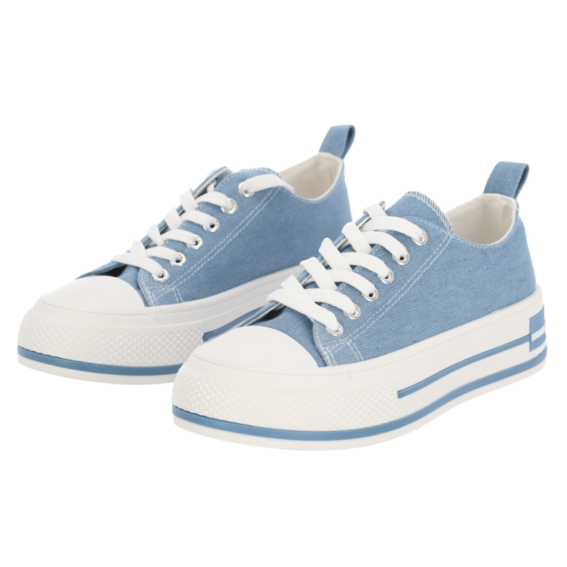 PLATO Γυναικεία Τζιν Δίπατα Sneakers PLATO Γυναικεία Τζιν Δίπατα Sneakers