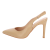 Plato Γυναικεία Μυτερή Γόβα Open Heel από Δερματίνη