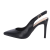 Plato Γυναικεία Μυτερή Γόβα Open Heel από Δερματίνη