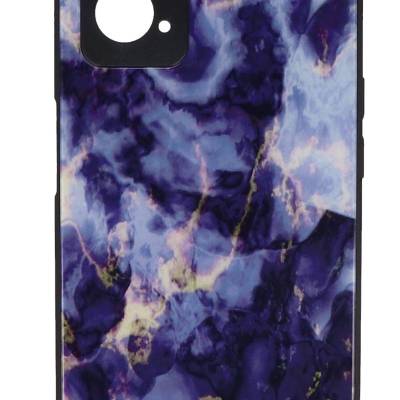 Back Cover Θήκη Με Σχέδιο Μάρμαρο Μωβ (Realme 9i)