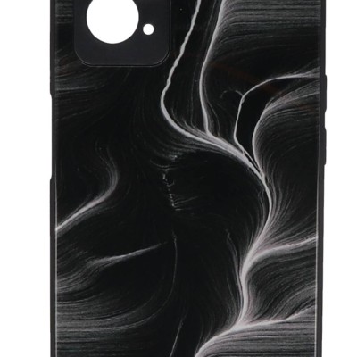 Back Cover Θήκη Με Σχέδιο Watercolor Μαύρο (Realme 9i)