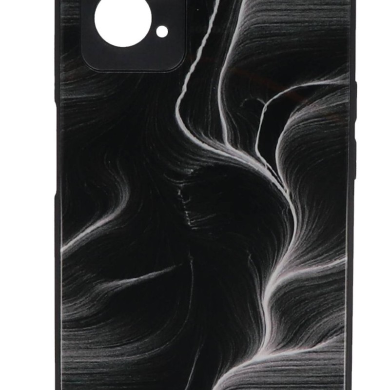 Back Cover Θήκη Με Σχέδιο Watercolor Μαύρο (Realme 9i)