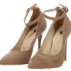Paylan Suede Heels With Strap & Thin High Heel Paylan Suede Heels With Strap & Thin High Heel