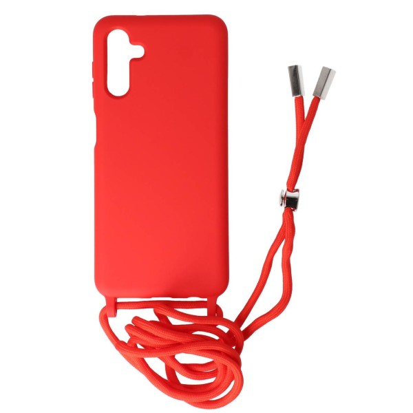 Back Cover Θήκη Σιλικόνης Με Ρυθμιζόμενο Κορδόνι Κόκκινο (Samsung Galaxy S24) Αξεσουάρ Κινητών/Tablet