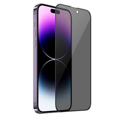 Privacy Fullscreen Tempered Glass Μαύρο (Iphone 15 Pro)