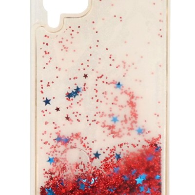 Meiyue Back Cover Θήκη Σιλικόνης Με Κινούμενη Χρυσόσκονη Κόκκινη (Huawei P40 Lite & Huawei Nova 6 SE & Huawei Nova 7i)