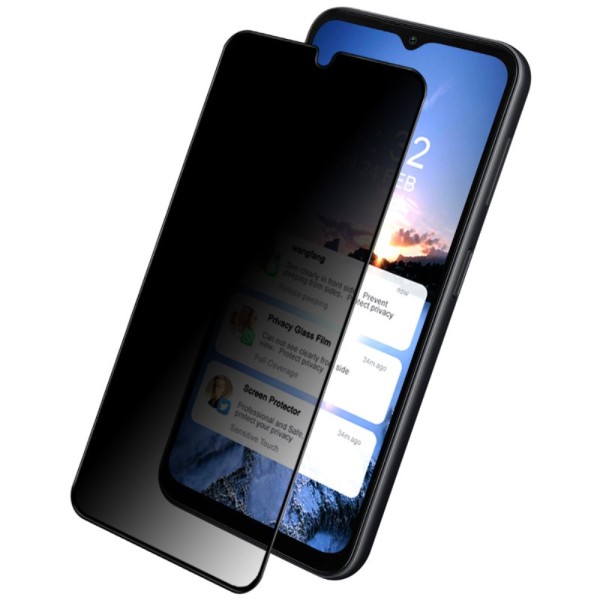 Privacy Fullscreen Tempered Glass Μαύρο (Samsung Galaxy A14 5G) Αξεσουάρ Κινητών/Tablet