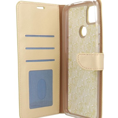 Θήκη Book Wallet Με Μαγνητικό Κούμπωμα Χρυσό (Xiaomi Redmi 9C)