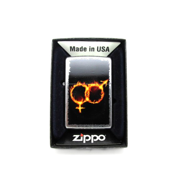 Αναπτήρας zippo - Male & Female Symbol