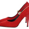 Paylan Suede Heels With Thin High Heel