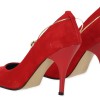 Paylan Suede Heels With Thin High Heel