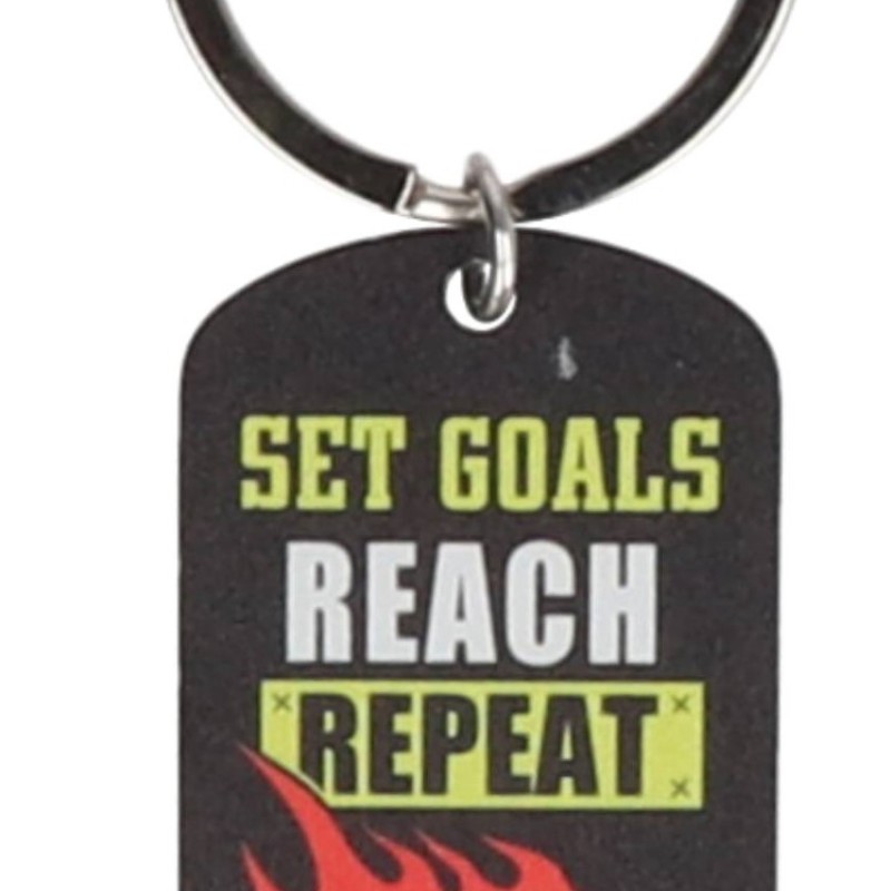 Μπρελόκ Μεταλλικό - Set Goals Reach Repeat