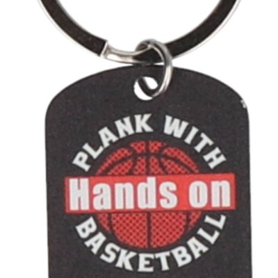 Μπρελόκ Μεταλλικό - Plank With Hands On Basketball