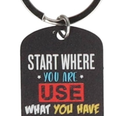 Μπρελόκ Μεταλλικό - Start Where You Are, Use What You Have, Do What You Can