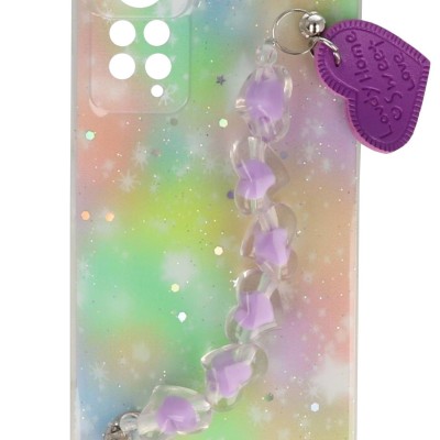 Fashion Case Back Cover Θήκη Πολύχρωμη Και Ενσωματωμένο Λουράκι Χάντρες (Xiaomi Redmi Note 11 Pro 4G &Xiaomi Redmi Note 11 Pro 5G)