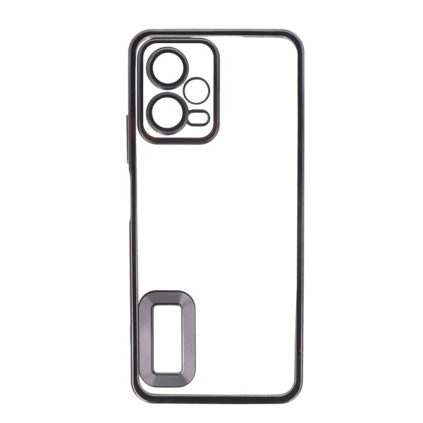 Cookover Back Cover Θήκη Σιλικόνης Με Τζαμάκι Κάμερας Μαύρο (Xiaomi Redmi Note 12 Pro 5G) Αξεσουάρ Κινητών/Tablet