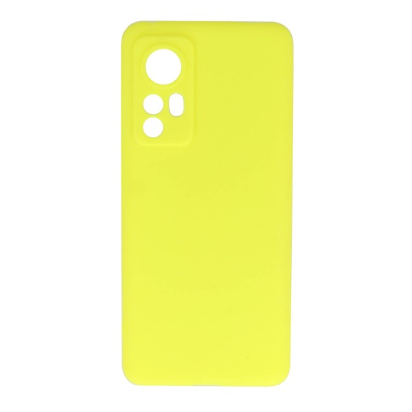Cookover Back Cover Θήκη Σιλικόνης Ματ Κίτρινο Φωσφοριζέ (Xiaomi 12 & Xiaomi 12X) Αξεσουάρ Κινητών/Tablet