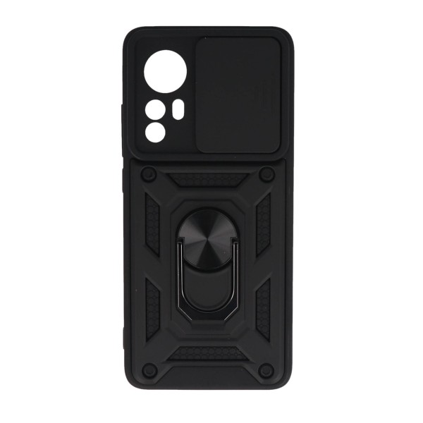 Back Cover Θήκη Armor Case Με Δαχτυλίδι Στήριξης Και Προστασία Κάμερας (Xiaomi 12 & Xiaomi 12X) Αξεσουάρ Κινητών/Tablet