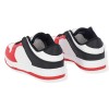 JOMIX Γυναικεία Sneaker από Δερματίνη σε Άσπρο-Κόκκινο Χρώμα