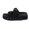 ATLANTA Γυναικεία Σανδάλια με Δίπλα Λουράκια Flatforms Καστόρι με τρουκς ATLANTA Γυναικεία Σανδάλια με Δίπλα Λουράκια Flatforms Καστόρι με τρουκς