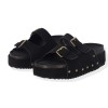 ATLANTA Γυναικεία Σανδάλια με Δίπλα Λουράκια Flatforms Καστόρι με τρουκς ATLANTA Γυναικεία Σανδάλια με Δίπλα Λουράκια Flatforms Καστόρι με τρουκς