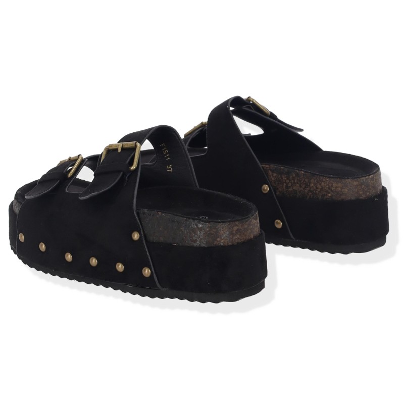 ATLANTA Γυναικεία Σανδάλια με Δίπλα Λουράκια Flatforms Καστόρι με τρουκς ATLANTA Γυναικεία Σανδάλια με Δίπλα Λουράκια Flatforms Καστόρι με τρουκς