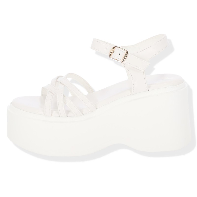 Alta Moda Γυναικεία Flatform Σανδάλια από Δερματίνη Alta Moda Γυναικεία Flatform Σανδάλια από Δερματίνη