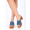 ALTA MODA Γυναικεία Clogs με Χοντρό Τακούνι Δερματίνη