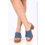 ALTA MODA Γυναικεία Clogs με Χοντρό Τακούνι Δερματίνη