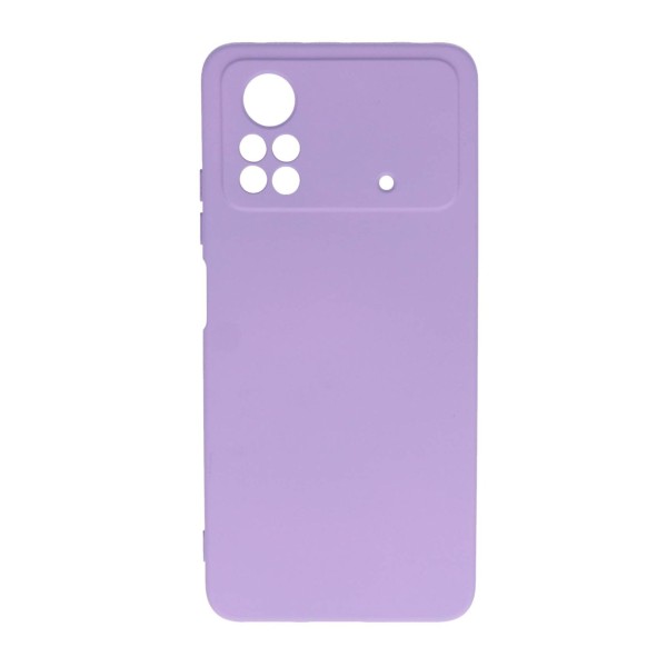 Back Cover Θήκη Silicone Case Λιλά (Xiaomi Poco M4 Pro 4G) Αξεσουάρ Κινητών/Tablet