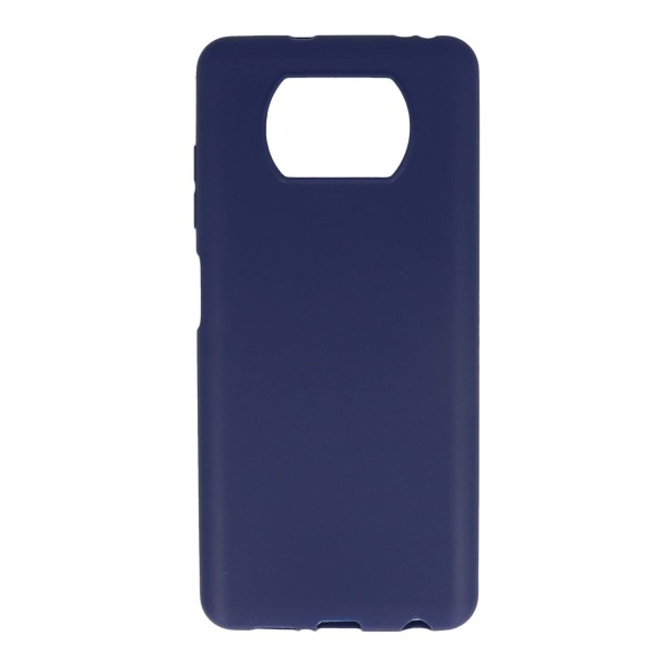 B.D.L Back Cover Θήκη Σιλικόνης Ματ Σκούρο Μπλε (Xiaomi Poco X3) Αξεσουάρ Κινητών/Tablet