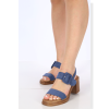 Sweet Shoes Γυναικεία Σουέτ  Πέδιλα Clogs με Χοντρό Τακούνι